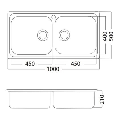 Νεροχύτης Linear 8540